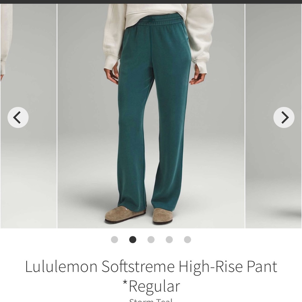 Lululemon Athletica Teal Softstreme Pant